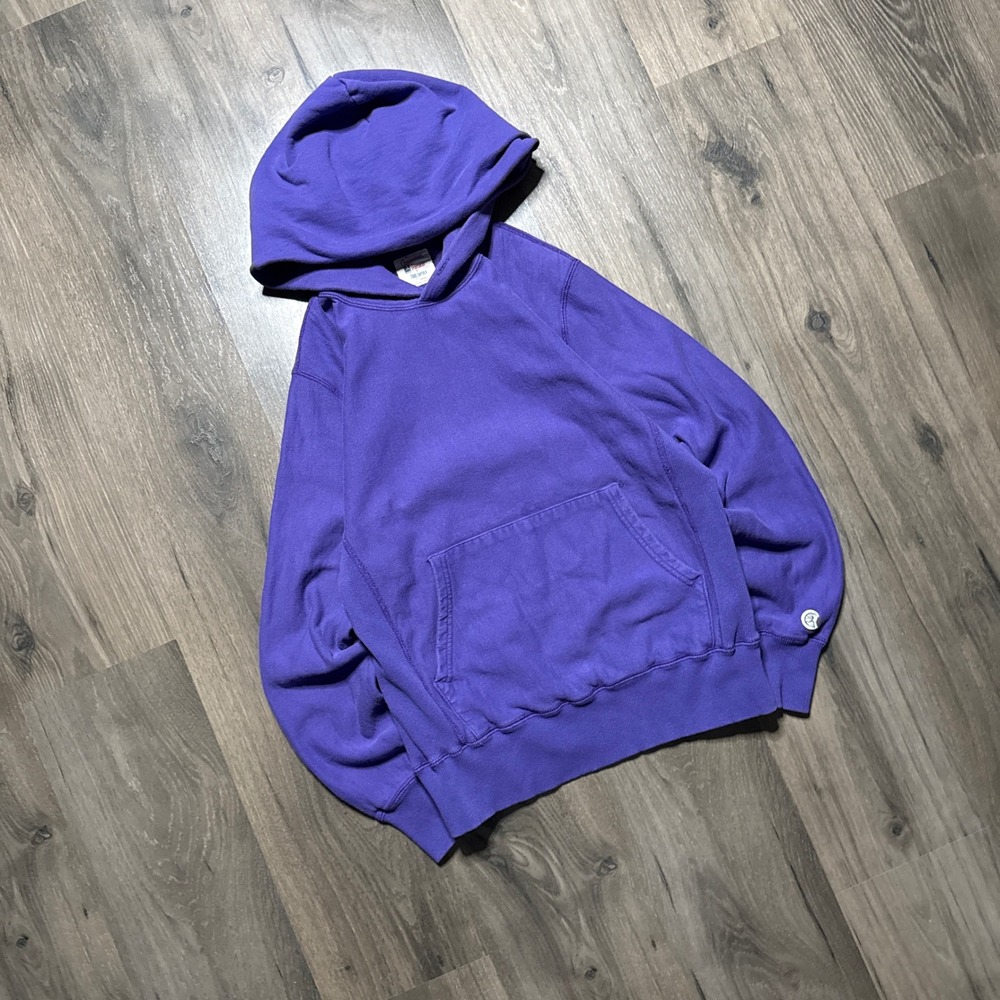VINTAGE Todd Snyder x Champion Men Sweatshirt L Purple Hoodie 90s Canada RARE